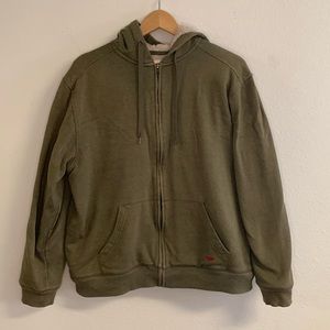 ✨Levi's Olive Green Sherpa Coat‎ Medium